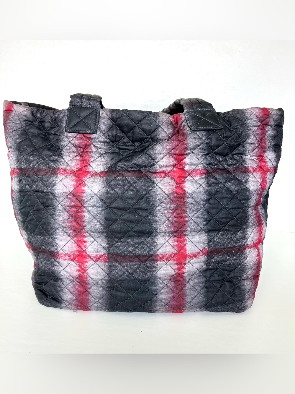 MZ WALLACE Metro Multicolor Quilted Nylon Lightweight EX Large Shoulder Bag Tote - Picture 7 of 16